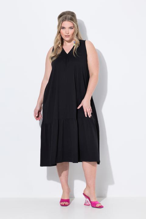 Produktbild Miamoda Midikleid, A-Linie, Cupromix-Jersey, Saumvolant (42)