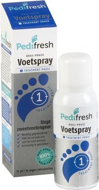 Productafbeelding Pedi Fresh Phase 1 Anti-Acute Zweetvoeten Spray 75ml (Voetbad, 75 ml)