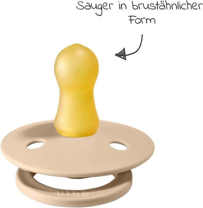 Actual product image Bibs 2-PACK S BLUSH & VANILLA Smoczek Uspokajający kauczuk Hevea (2x, 0 - 6 Months)