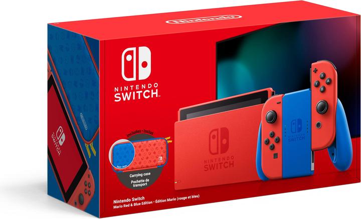 Actual product image Nintendo Switch - Mario Red & Blue Edition