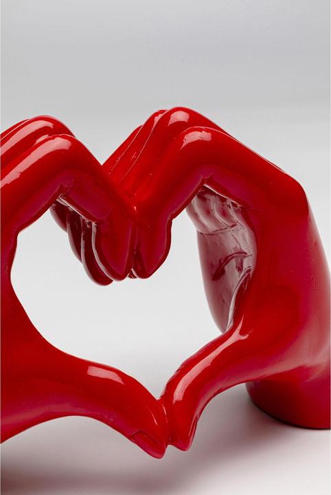 Immagine prodotto Kare Design Deko Objekt Heart Hands Rot 12cm