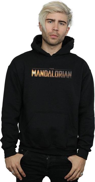 Immagine prodotto Star Wars The Mandalorian Series Logo Felpa con Cappuccio Uomo (4XL)