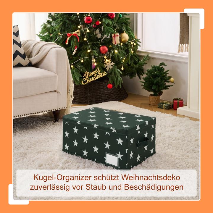 Produktbild Relaxdays Weihnachtskugel Aufbewahrungsbox (42.50 cm, 1x)