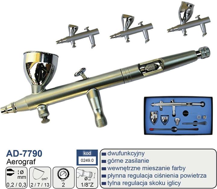 Adler AEROGRAF 0,2mm+0,3mm AD-7790