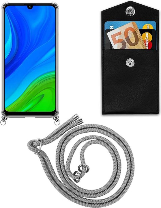 Produktbild Cadorabo TPU Handy Kette SILBER Cover