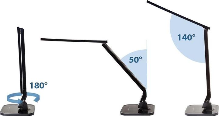 Produktbild tectake Schreibtischlampe, LED, dimmbar, klappbar, 14W