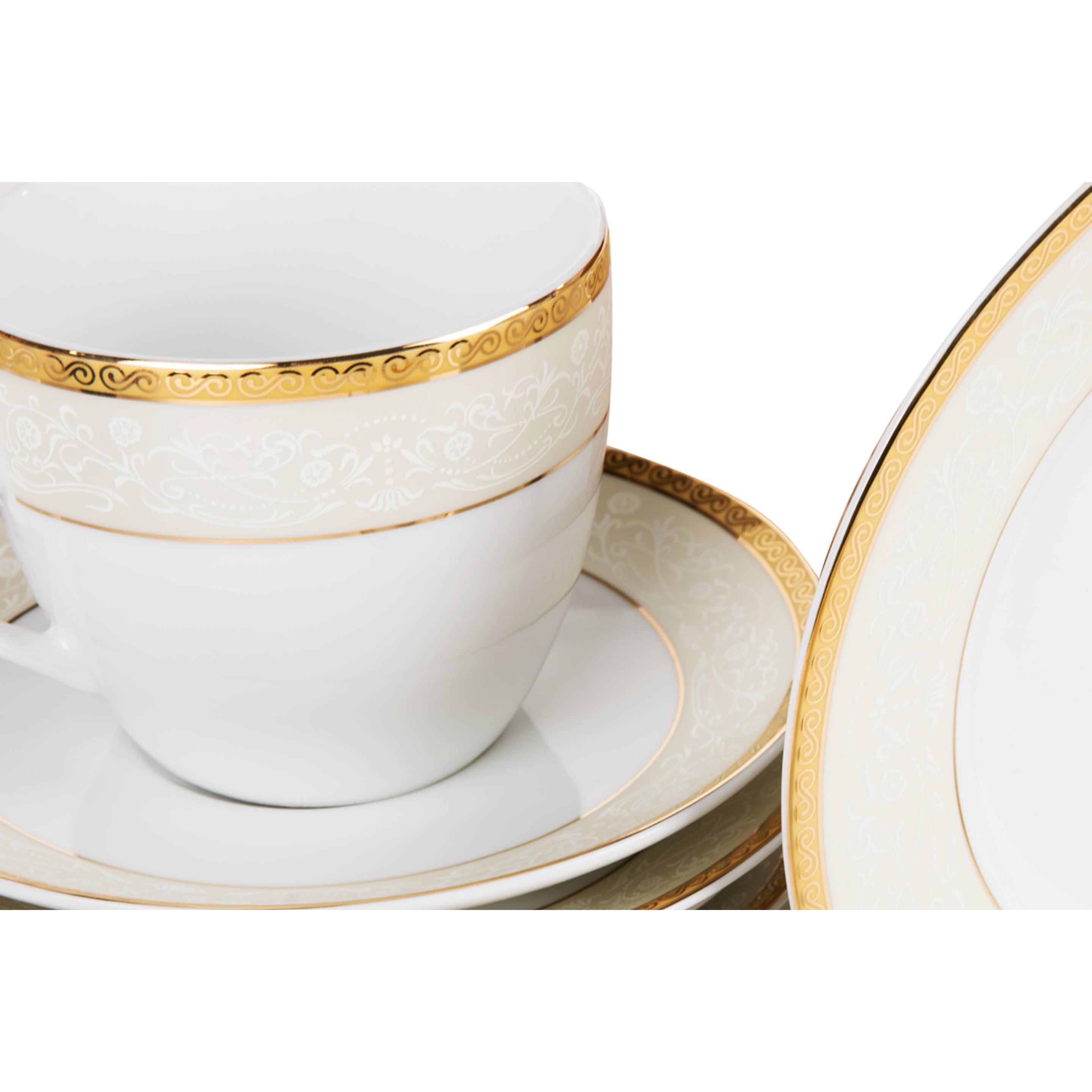 Thumbnail - Konsimo, Geschirrset, Agawa Gold (18 Stück)