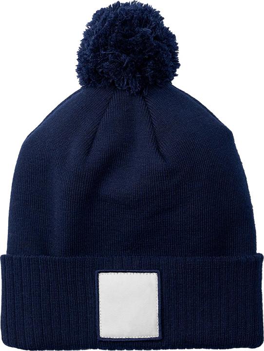 Actual product image Beechfield Pom Pom Appliqué Patch Beanie (One size)