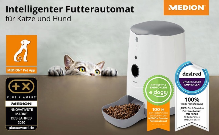 Produktbild Medion Smarter Futterautomat MD 60228 (3.70 l)
