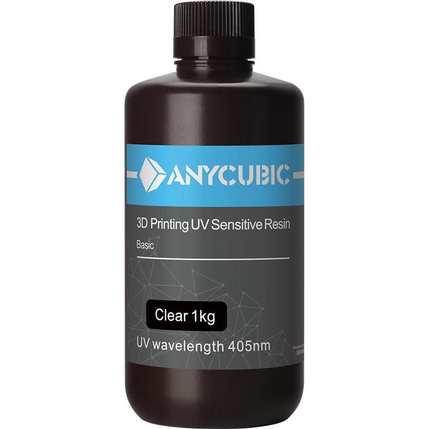 Anycubic Normal UV Resin (Transparent, 1000 g), Resin, Transparent