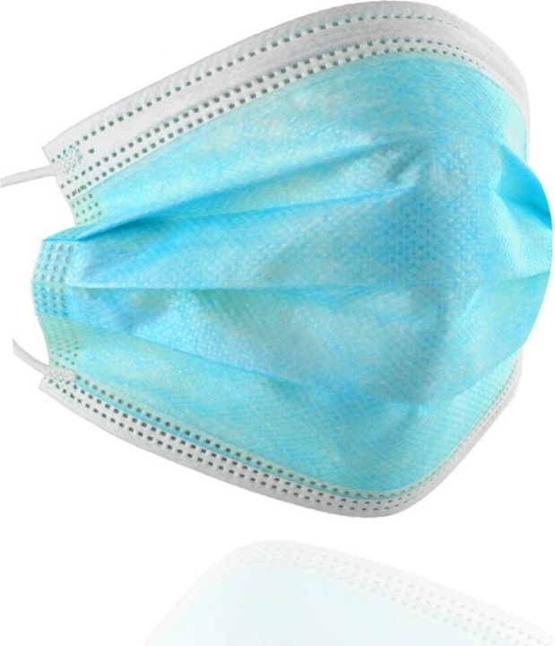 Actual product image 3A 50x disposable medical mask with ear loops, type IIR (Type IIR, 50 x)