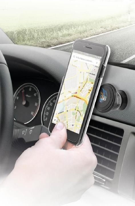 Image du produit T'nB Support magnétique rotatif de téléphone compatible (Noir)