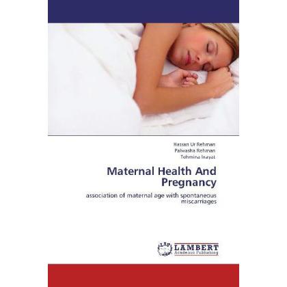 Maternal Health And Pregnancy, Fachbücher