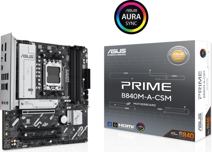 Produktbild ASUS PRIME B840M-A-CSM (AM5, AMD B840, mATX)