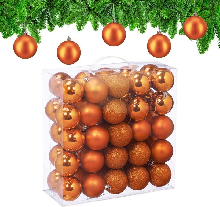 Actual product image Relaxdays Weihnachtskugeln im 50er Set (50 -part)