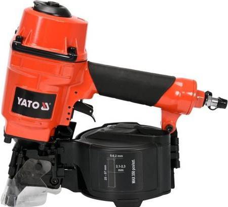 Actual product image Yato Professional coil nailer | 25-57mm | Magazine capacity: max. 350 pcs | Standard 1/4" coupling |