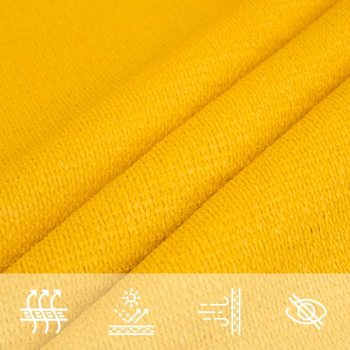 Actual product image VidaXL Sonnensegel 160 g/m² Rechteckig HDPE (4 x 6 m)