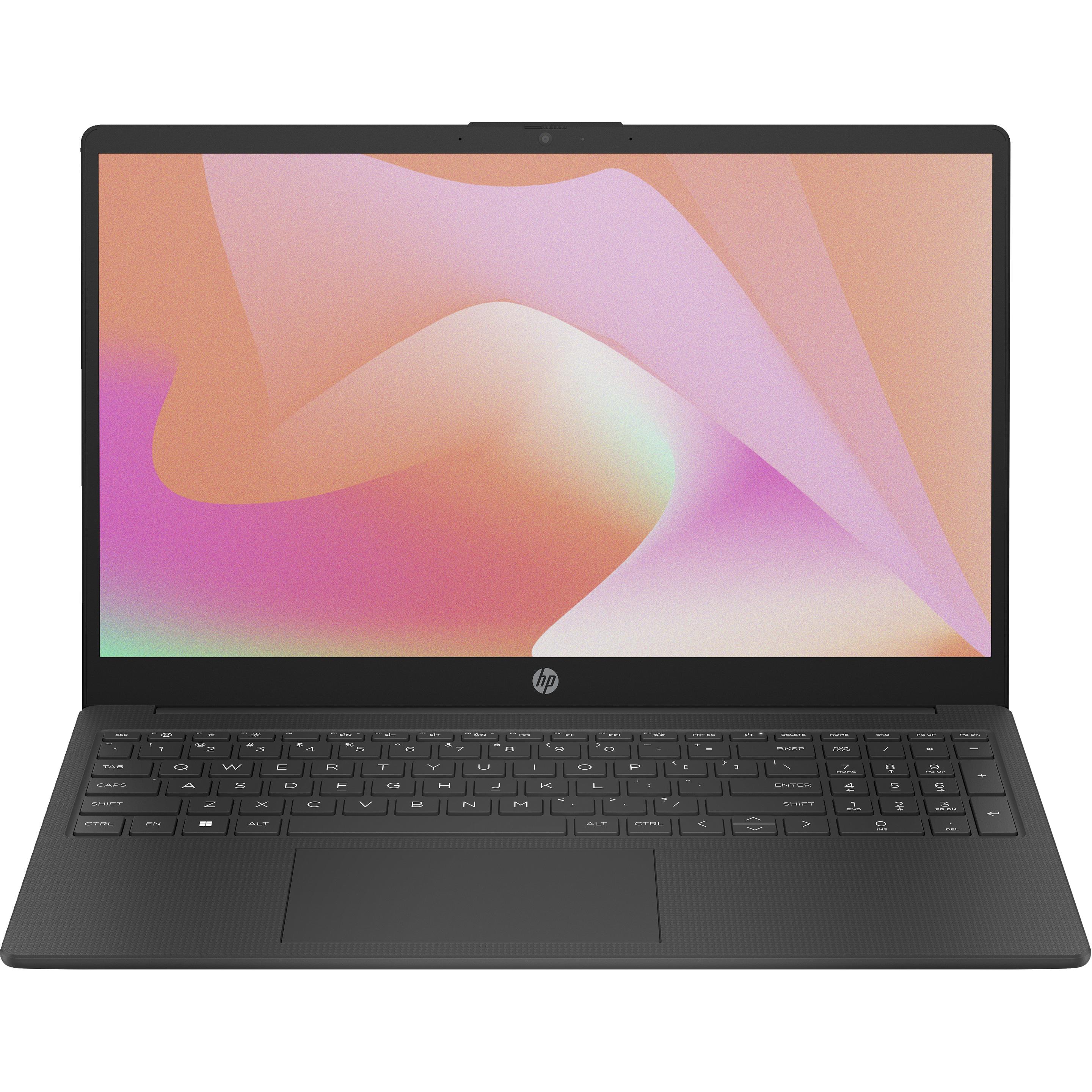 HP 15-fc0155ng (15.60", 512 GB, 16 GB, DE, AMD Ryzen 5 7520U), Notebook, Schwarz