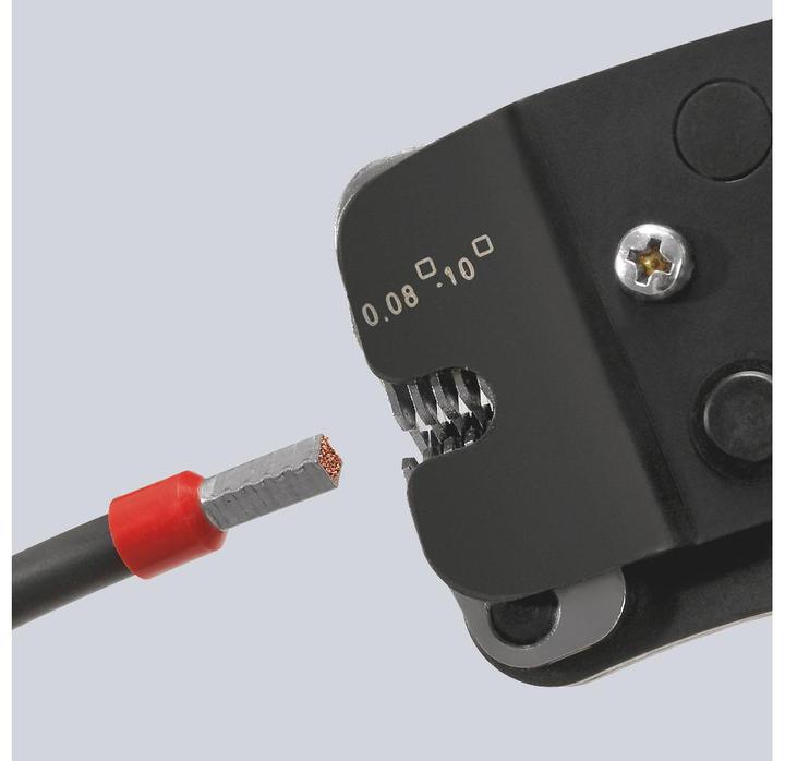 Actual product image Knipex Self-Adjusting Crimping Pliers for wire ferrules (271 mm)