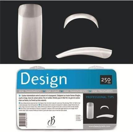 Immagine prodotto Beautynails Bna Design Semi-Transparent Tips X250 (Unghie artificiali)