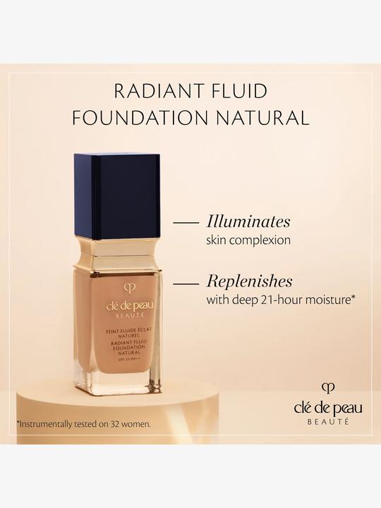 Actual product image Clé De Peau Radiant Fluid Foundation Natural BF00 (BF00 - Very Light Buff)