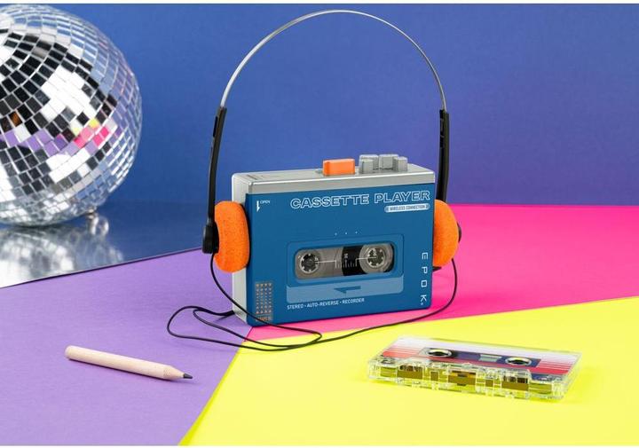Actual product image Bigben Tragbarer Kassettenspieler mit Bluetooth (inkl. Bleistift und C60 Kassette)