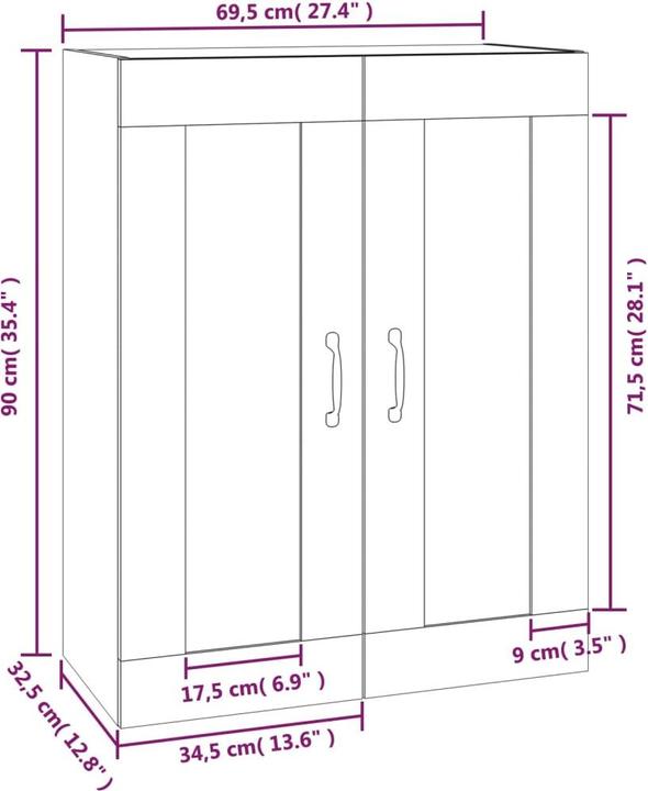Produktbild vidaXL Loyalty (69.50 x 69.50 x 90 cm)