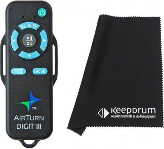 Produktbild AirTurn Digit III Bluetooth Remote Control mit Tuch (Bluetooth)
