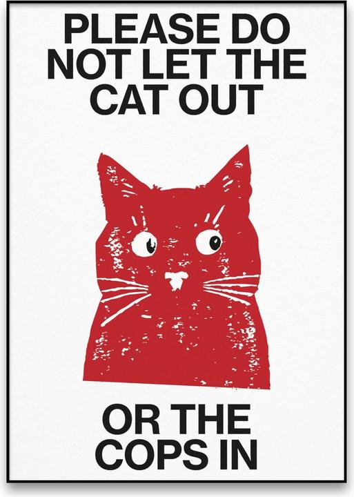 Plakativ Sus Cat Poster A2 (59.4 x 42 cm)