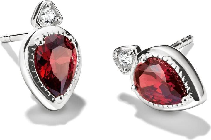 Immagine prodotto Thomas Sabo Ohrstecker Tropfen Granatrot Elyndra Silber (Argento 925)