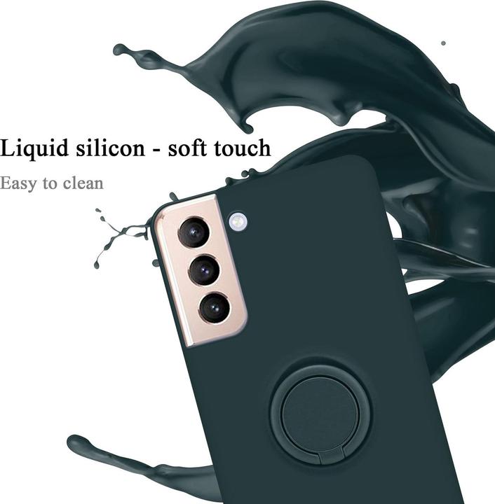 Produktbild Cadorabo HülleTPU im Liquid Schutz Case Silikon Design mit Ring (Samsung Galaxy S24+)