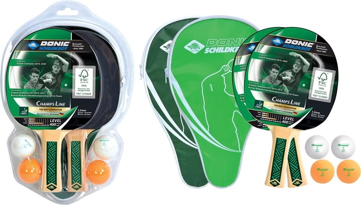 Immagine prodotto Donic Schildkröt Set Tennis da tavolo Champs 400 Cover