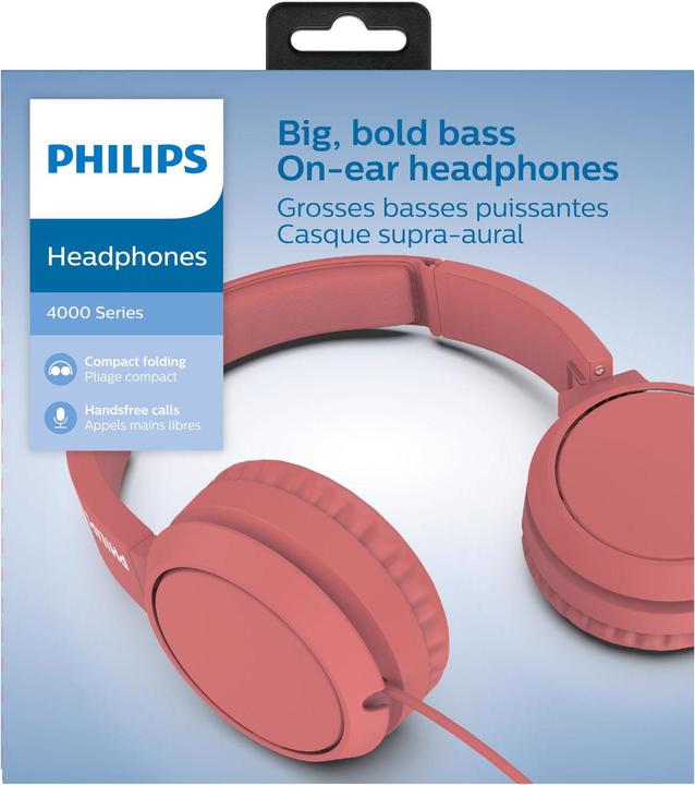 Image du produit Philips Écouteurs intra-auriculaires TAH4105RD/00 (ANC, Filaire)