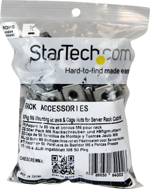 Productafbeelding StarTech M6 borgmoeren en bouten