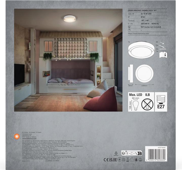 Image du produit Ledvance Orbis Madrid (E27)