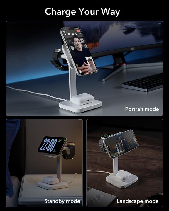 Image du produit ESR HALOLOCK - Kit de recharge 3en1 (15 W)