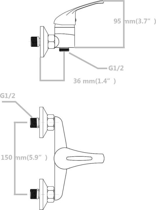 Produktbild vidaXL Mischbatterie