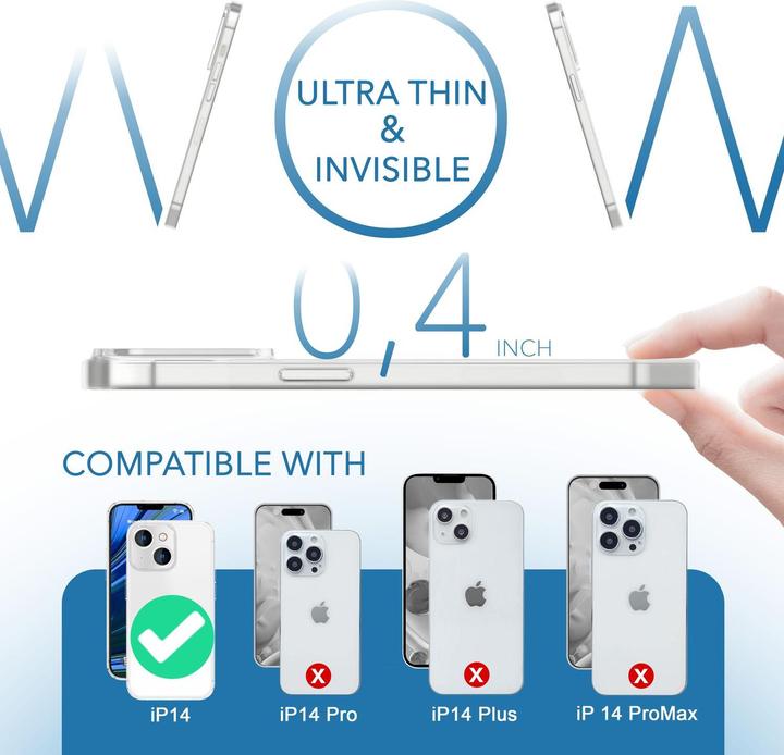 Immagine prodotto Nalia Custodia rigida estremamente sottile da 0,3 mm opaca (Apple iPhone 14)