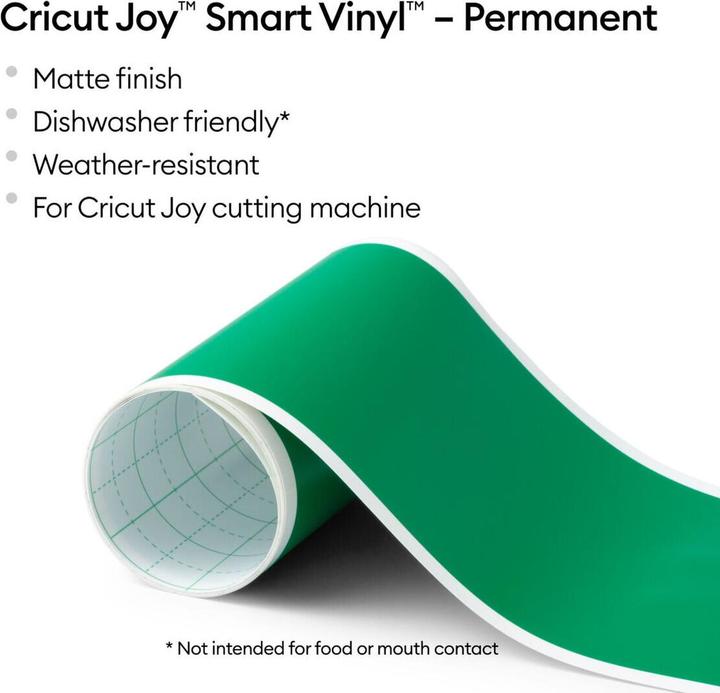 Immagine prodotto Cricut Smart Vinyl Permanent Joy 14x122cm 1 foglio Mat Grass (P)