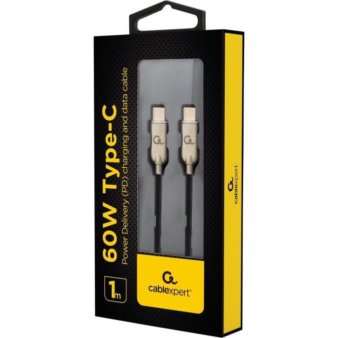 Thumbnail - Gembird CC-USB2PD60-CMCM-1M USB Kabel USB 2.0 USB C (1 m, USB 2.0), USB Kabel