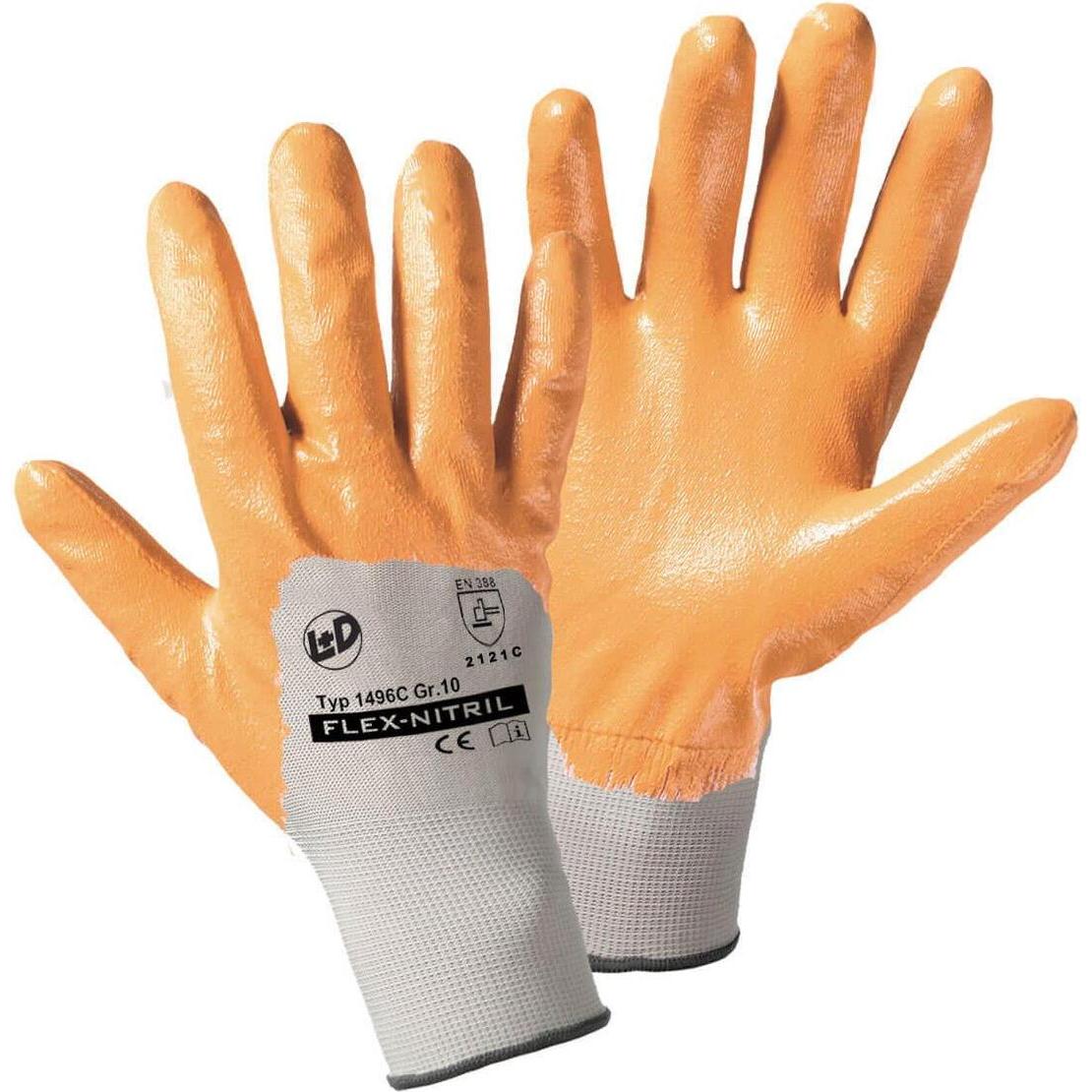 Worky, Schutzhandschuhe, Polyester-Handschuh Flex-Nitril (8)