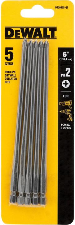 Actual product image DeWalt Replacement bits for magazine attachment DCF6202 suitable for drywall screwdriver DCF620 (T25)