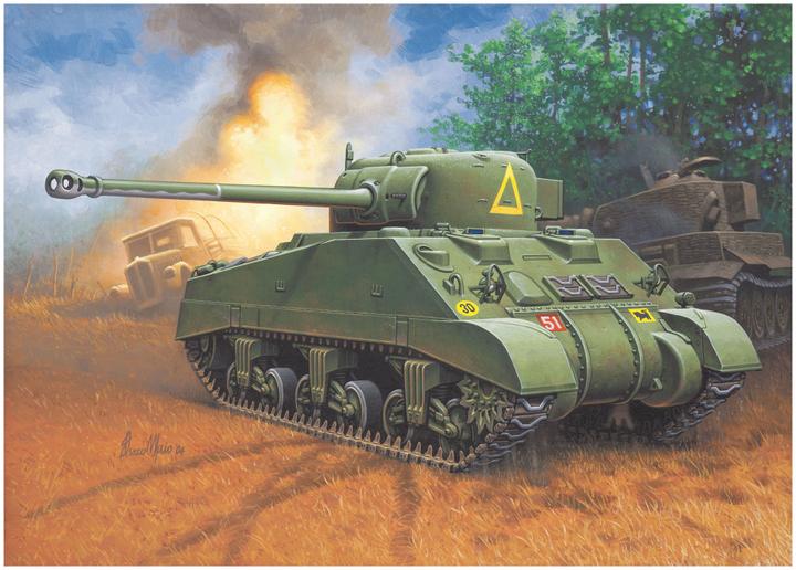 Actual product image Revell First Diorama Set- Sherman Firefly