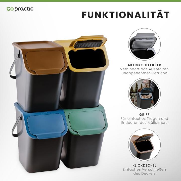 Actual product image Go Practic Waste bin stacking box (79.50 l)