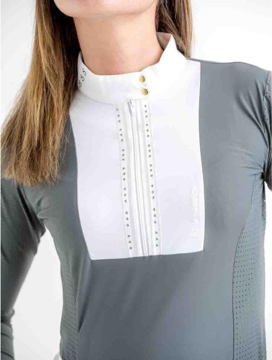 Actual product image Le Sabotier girls' long-sleeved riding polo shirt alba (40)