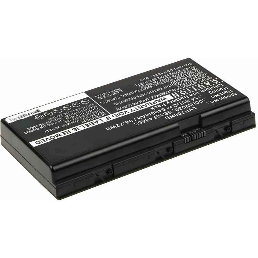 CoreParts MBXLE-BA0182 Notebook-Ersatzteil Akku (1 Zellen, 6400 mAh), Notebook Akku, Schwarz