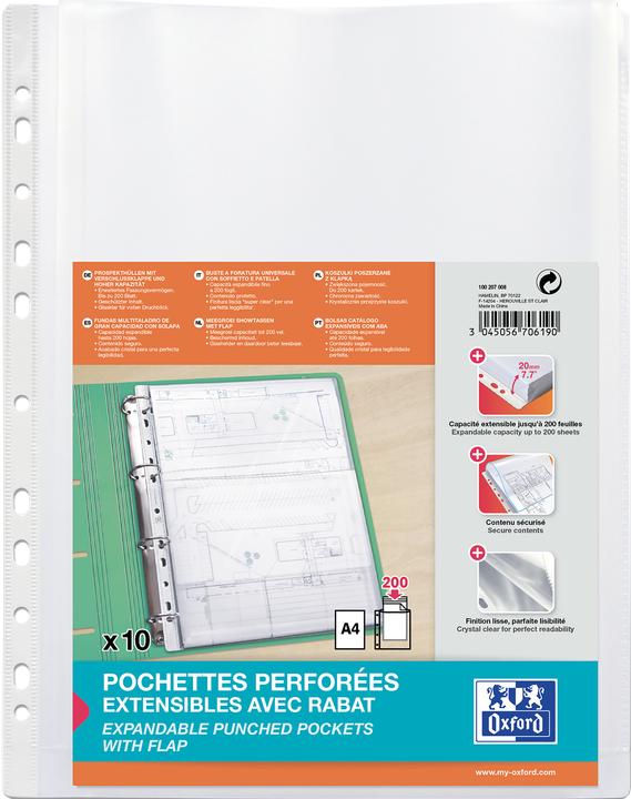 Image du produit Oxford Pochette à soufflets (A4, 10x)