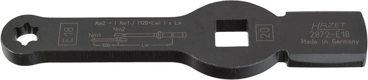 Produktbild HAZET TORX Schlag-Schlüssel ∙ mit 2 Schlagflächen 2872-E18 ∙ Vierkant20 mm (3/4 Zoll) ∙ Aussen TORX…