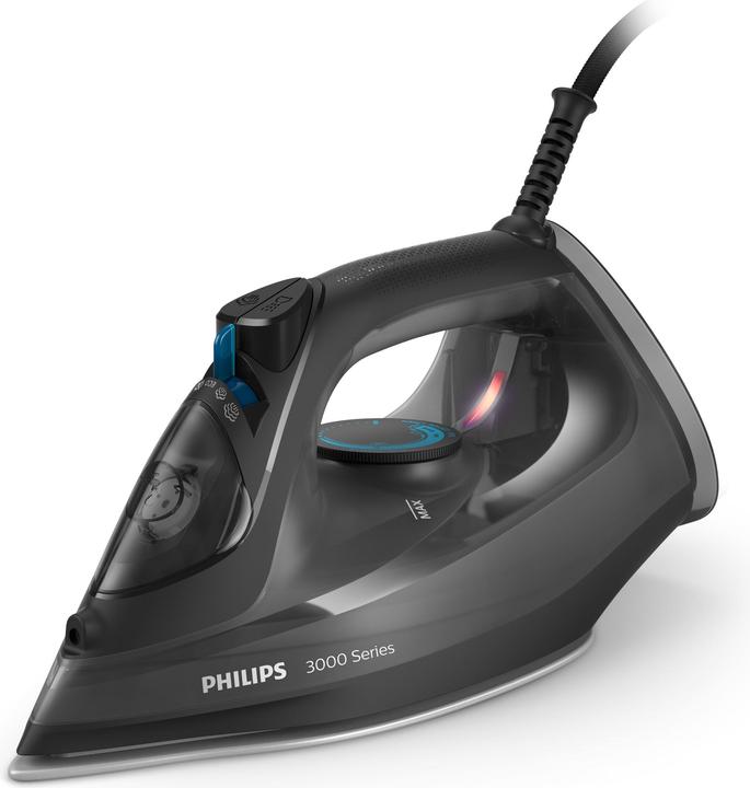 Produktbild Philips 3000 Series DST3041 / 80 Steam Iron Ceramic Plate 2600 W Black (2600 W, 200 g/min)