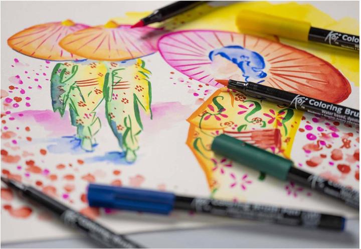 Produktbild Sakura Brushpen Koi Coloring Color 6er Set (6x)